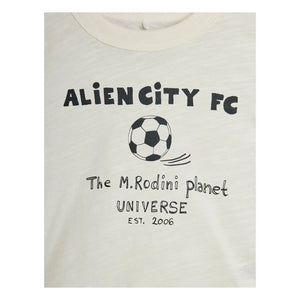 Mini Rodini - Alien City organik pamuk T-shirt | Ekru
