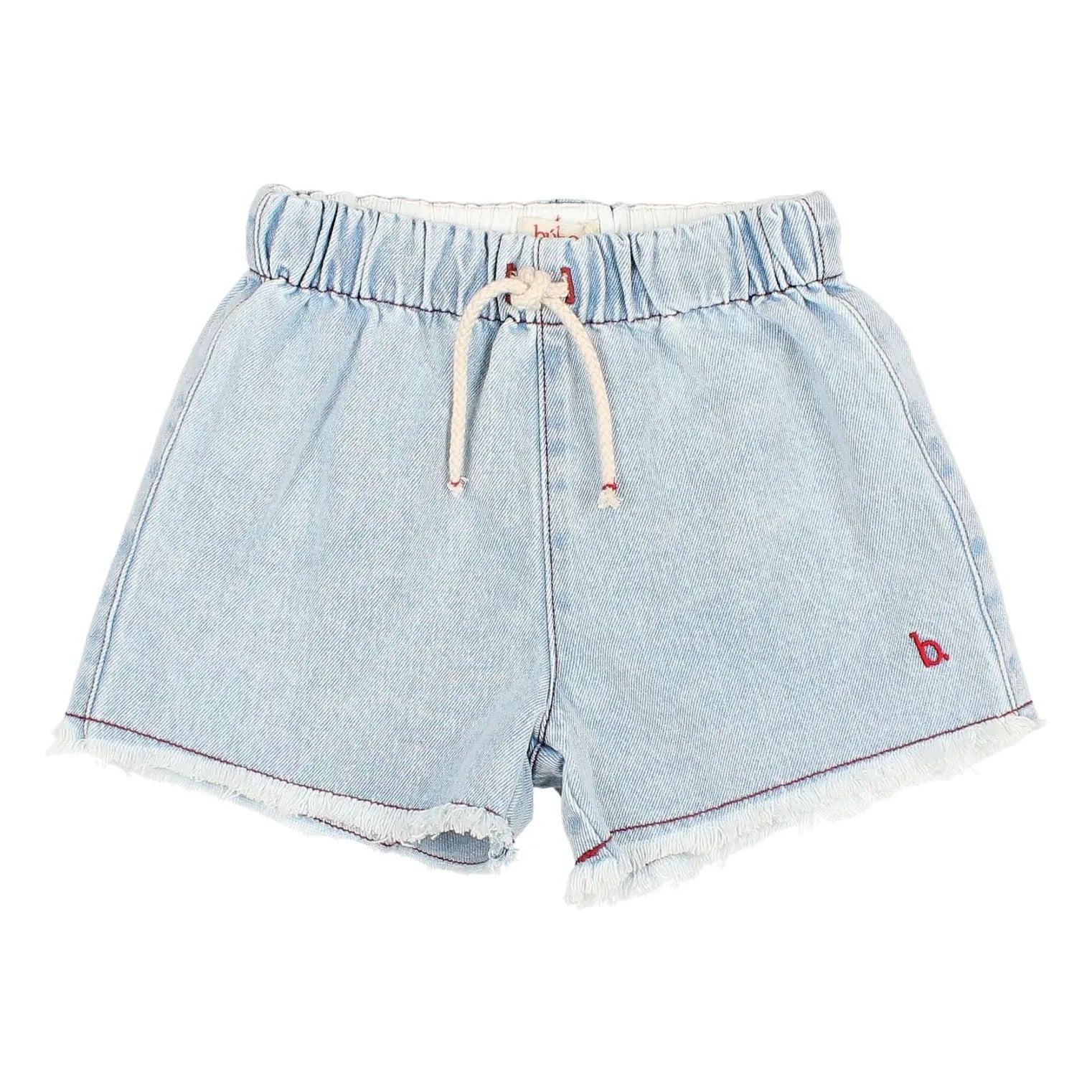 Búho - Saçaklı Denim Şort | Açık Mavi