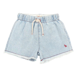 Búho - Saçaklı Denim Şort | Açık Mavi