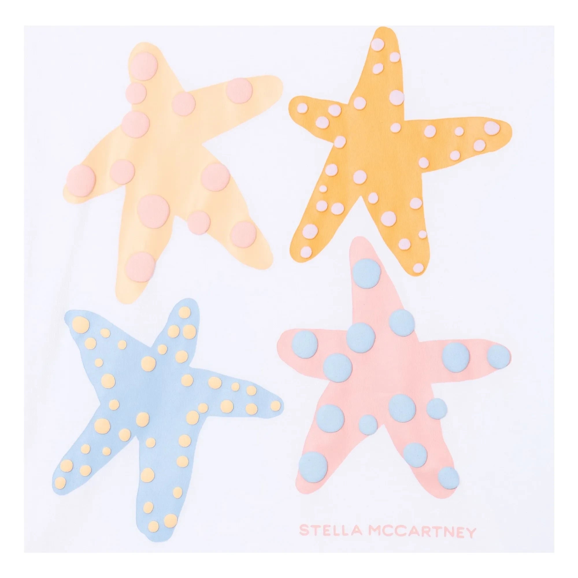 Stella McCartney Kids - Etoiles de Mer organik pamuklu Tişört | Beyaz