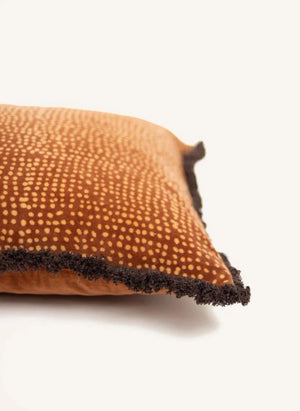 Olsson & Jensen - غطاء وسادة قطيفة Dotty | Rust