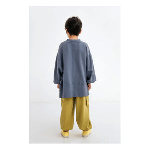 Repose AMS - Kutu formunda organik pamuklu sweatshirt | Kömür grisi