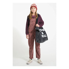 Piupiuchick - Fırfırlı Yaka Sweatshirt Leopard Organik Pamuk | Aubergine