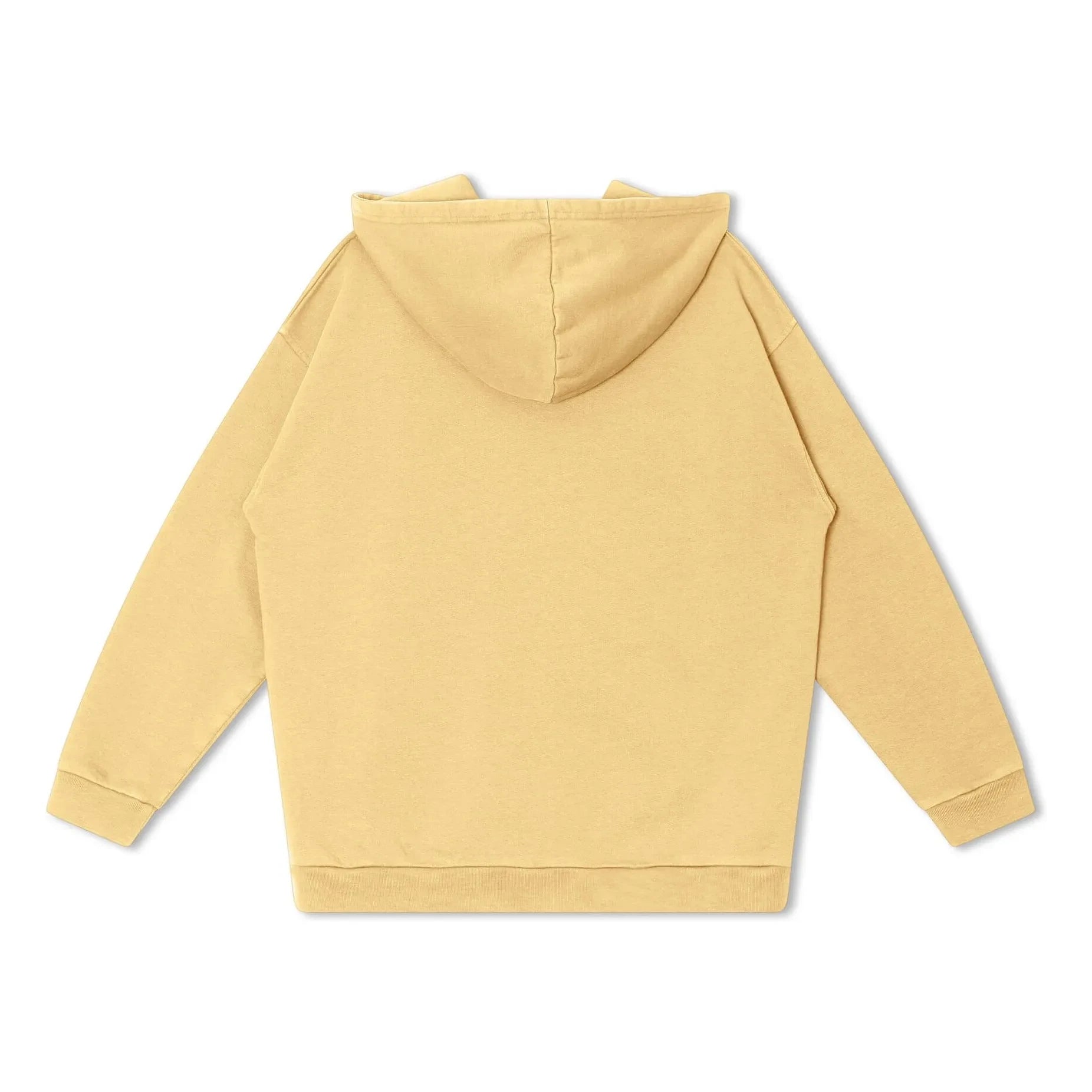 Matona - Organik pamuklu kapüşonlu fermuarlı sweatshirt | Soluk sarı