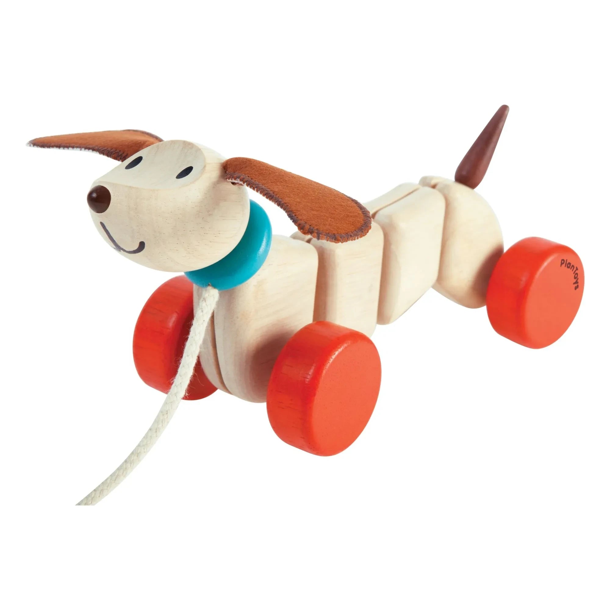 Plan Toys - Çekme Köpeği Teak