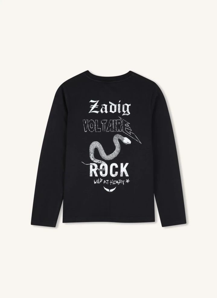 Zadig & Voltaire - Voltaire organik pamuk Tişört | Siyah