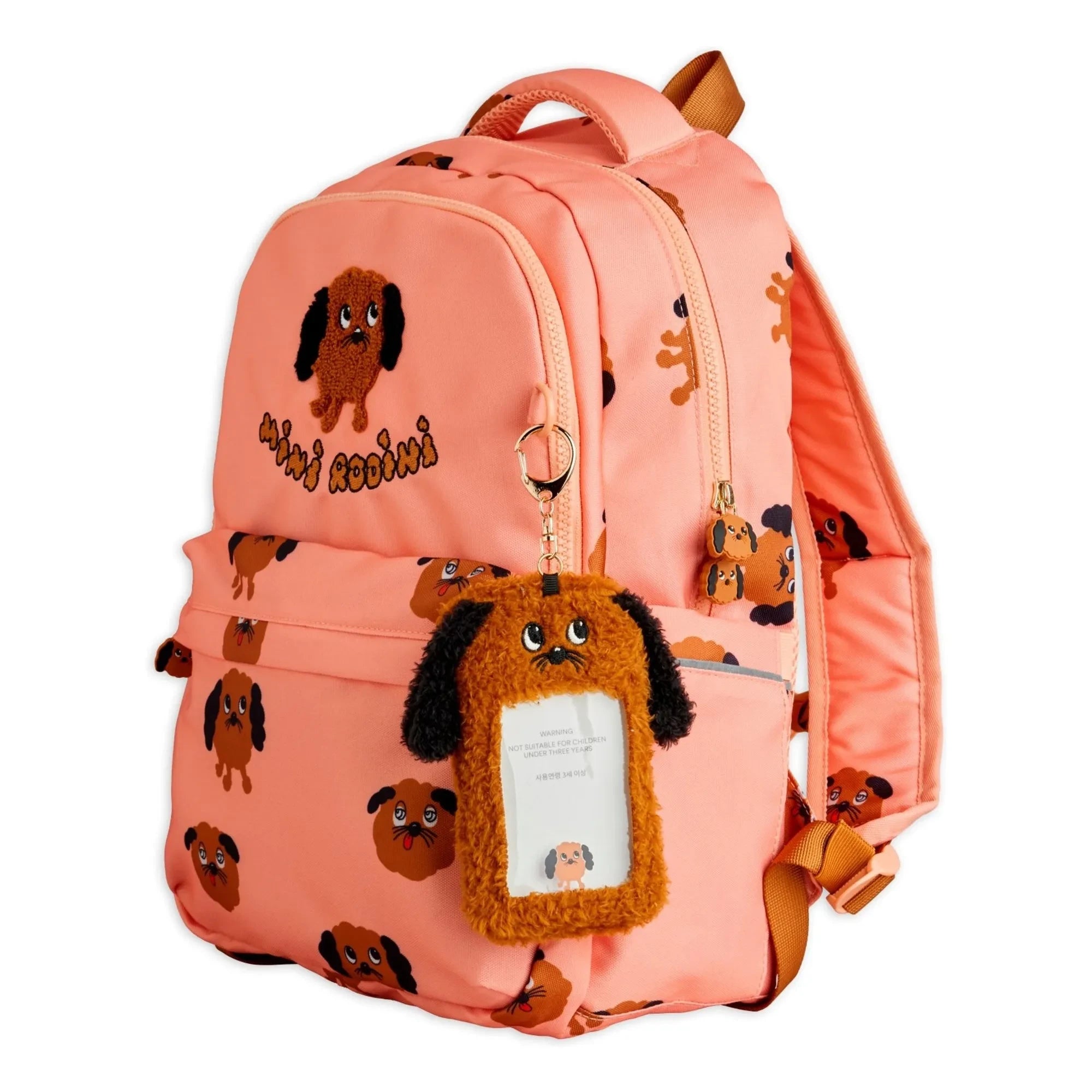 Mini Rodini - Doggies Geri Dönüştürülmüş Elyaf Sırt Çantası | Açık Pembe
