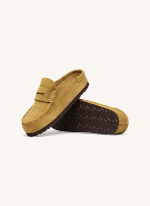 BIRKENSTOCK - Naples شباشب من الجلد المدبوغ | أصفر