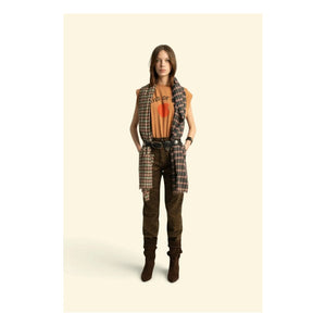 Sisters Department - Pamuk Zebra Pantolon | Kahverengi