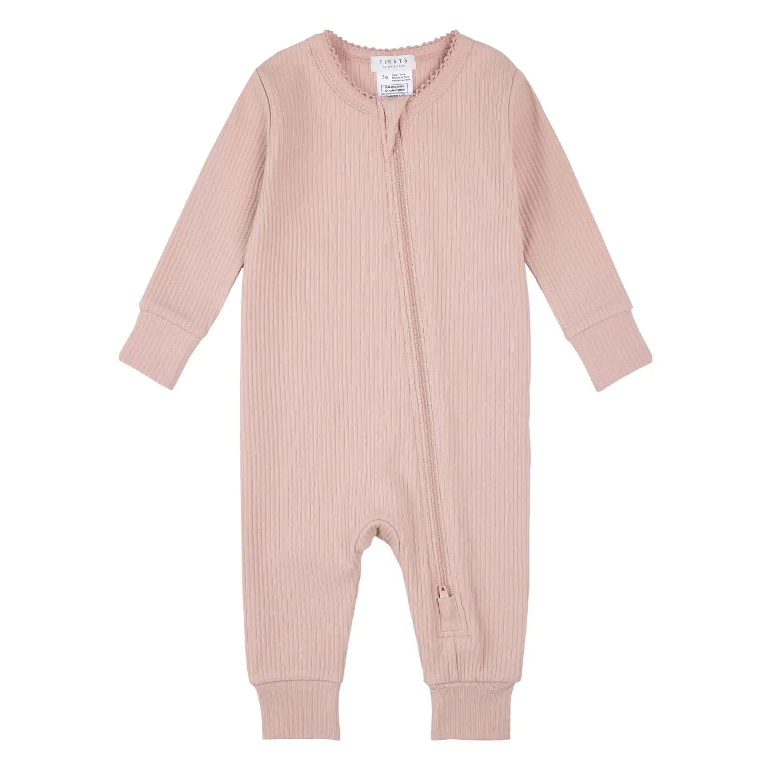 Petit Lem - Fitilli Modal ve Organik Pamuktan Tüysüz Pijama | Açık Pembe