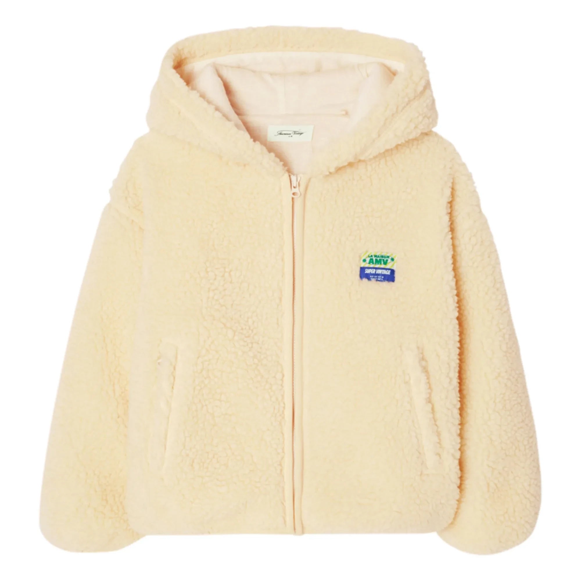 American Vintage - Hoktown Sherpa Kapüşonlu Ceket | Ecru