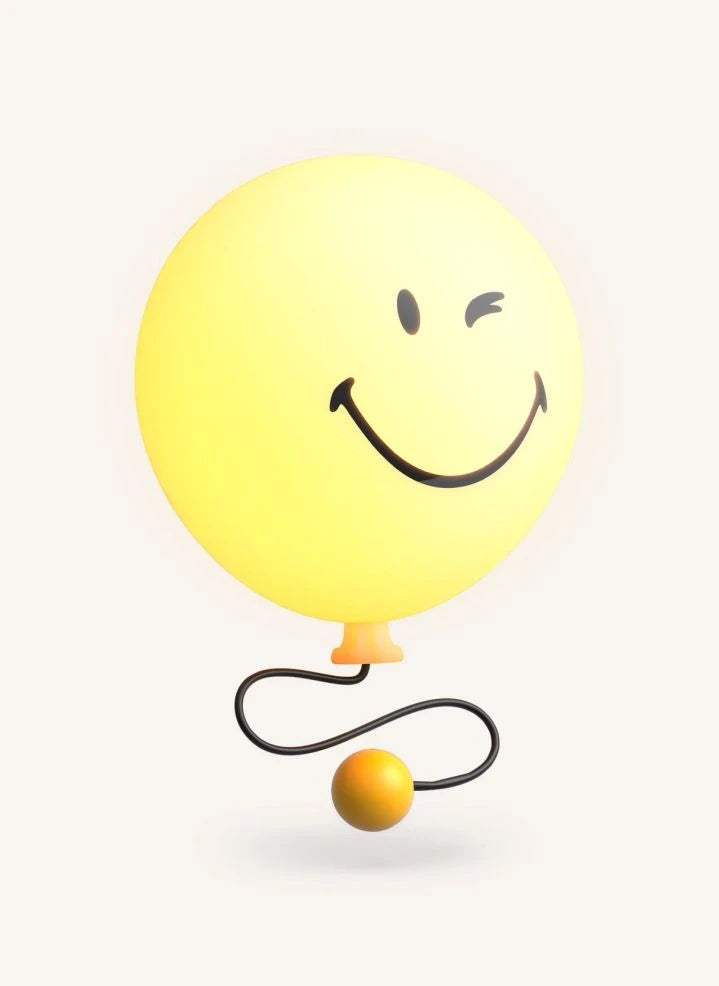 MOB - Bubbly أبليك حائط - MOB x Smiley World | أصفر