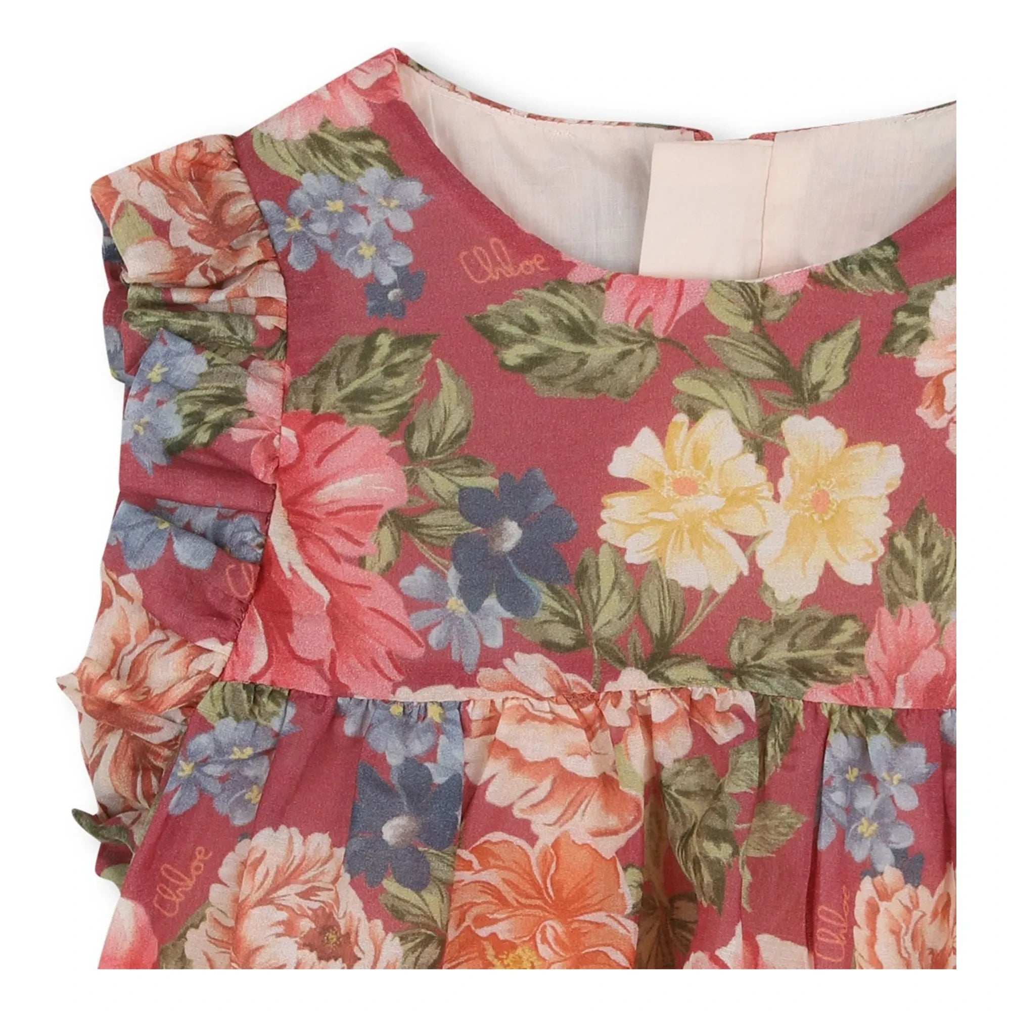 Chloé - Organik Pamuk Fleurie Üst ve Bloomer Seti | Rosewood