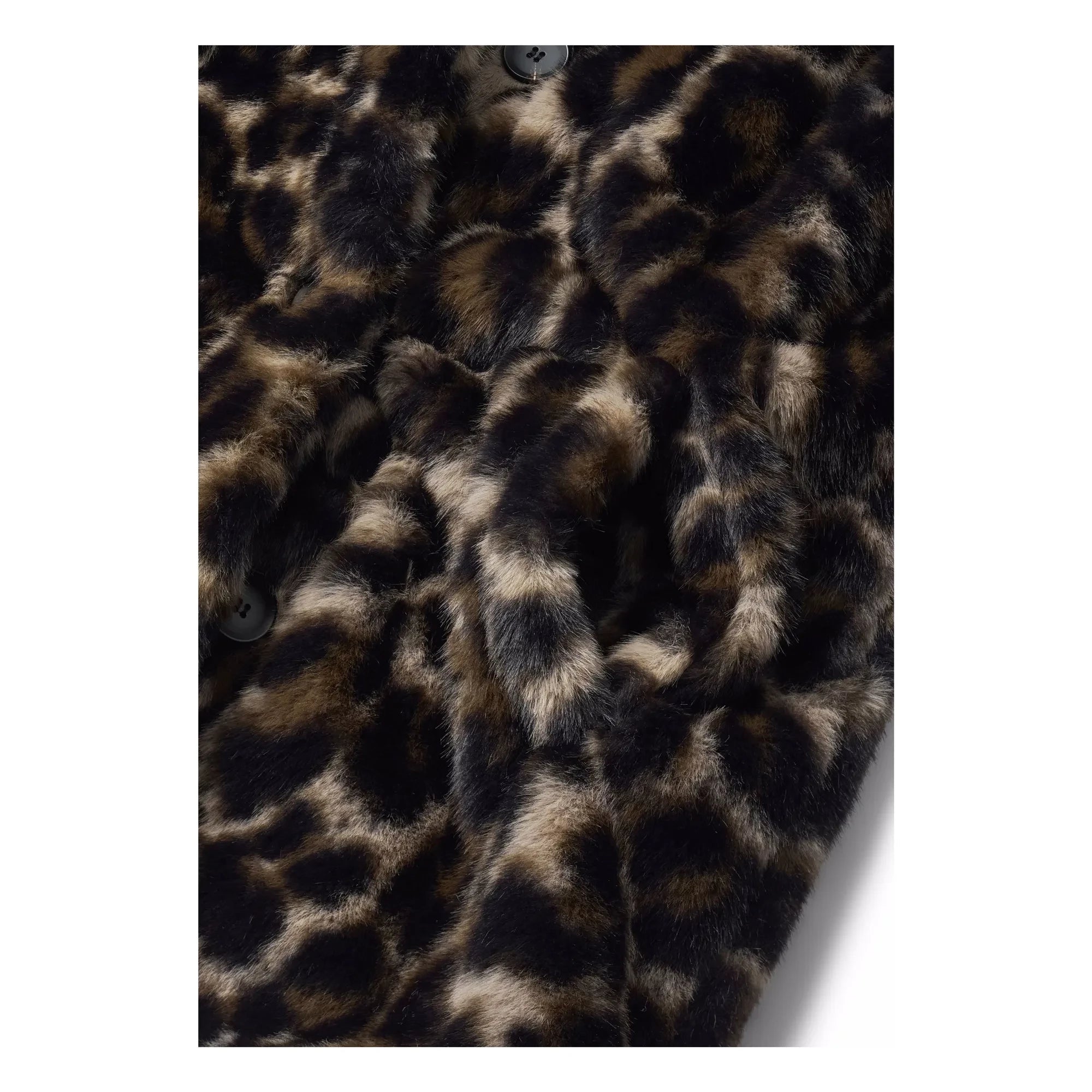 Molo - Hera Leopar Kürk Kaban | Kahverengi