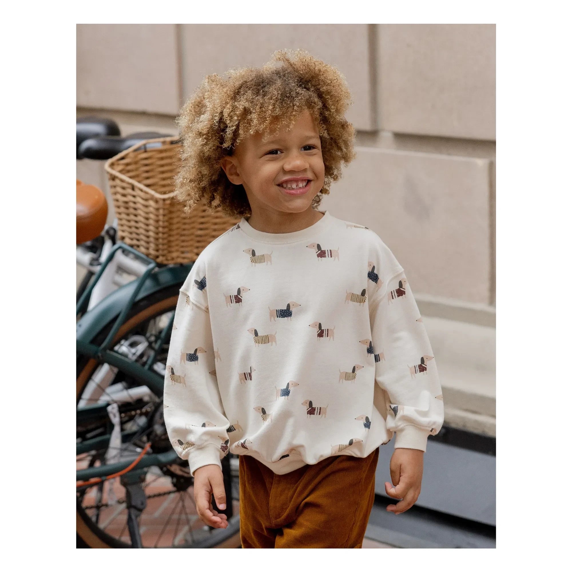 Rylee + Cru - Noel Köpekleri Sweatshirt | Fildişi