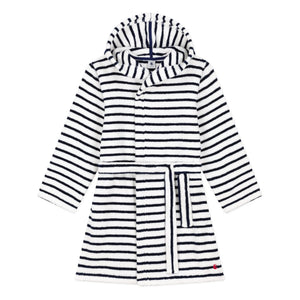 Petit Bateau - Çizgili Havlu Bornoz | Lacivert