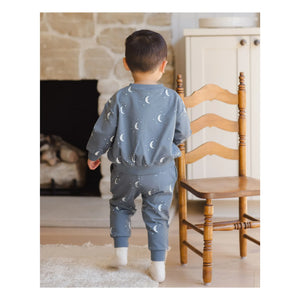 Quincy Mae - Lunes Organik Pamuk Jogger | Gri mavi