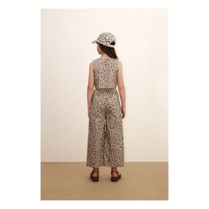Tinycottons - Poplin Leopar Pantolon | Kahverengi