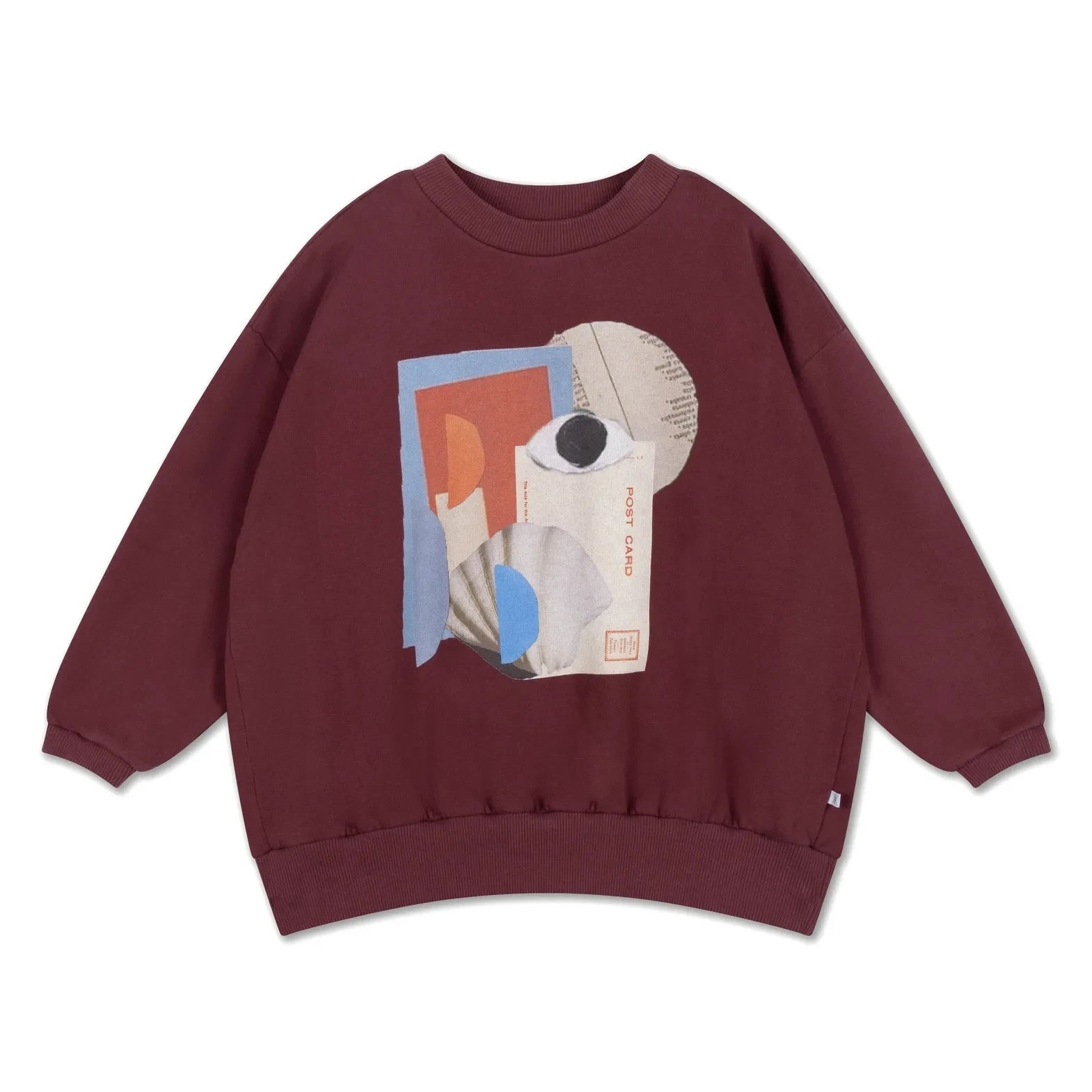Repose AMS - Rahat Organik Pamuklu Sweatshirt | Bordo
