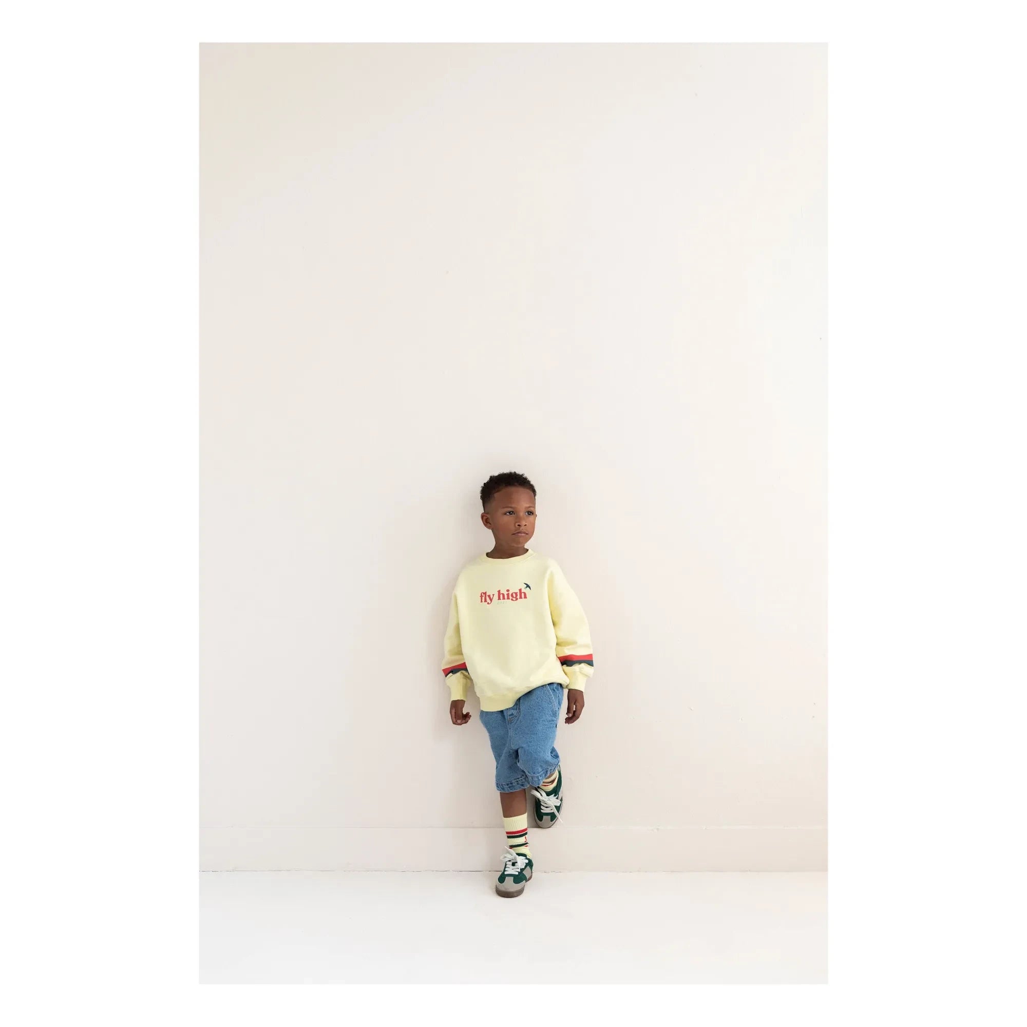 Jenest - Jules organik pamuk sweatshirt | Soluk sarı