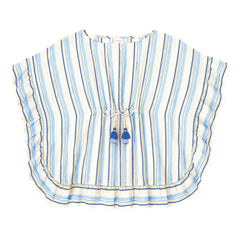 Lison Paris - Çizgili Metalik Kaftan | Bej