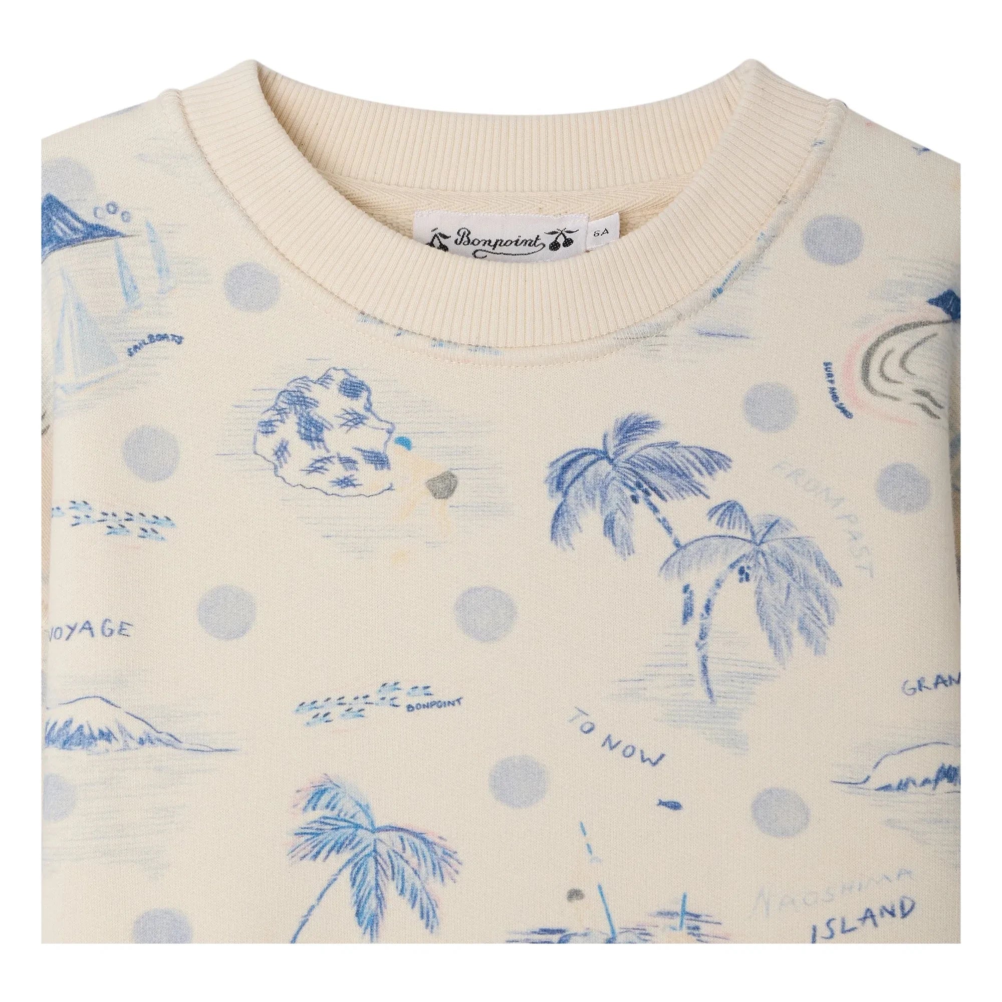 Bonpoint - Tonino Ile organik pamuk sweatshirt | Ekru