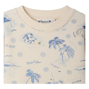 Bonpoint - Tonino Ile organik pamuk sweatshirt | Ekru