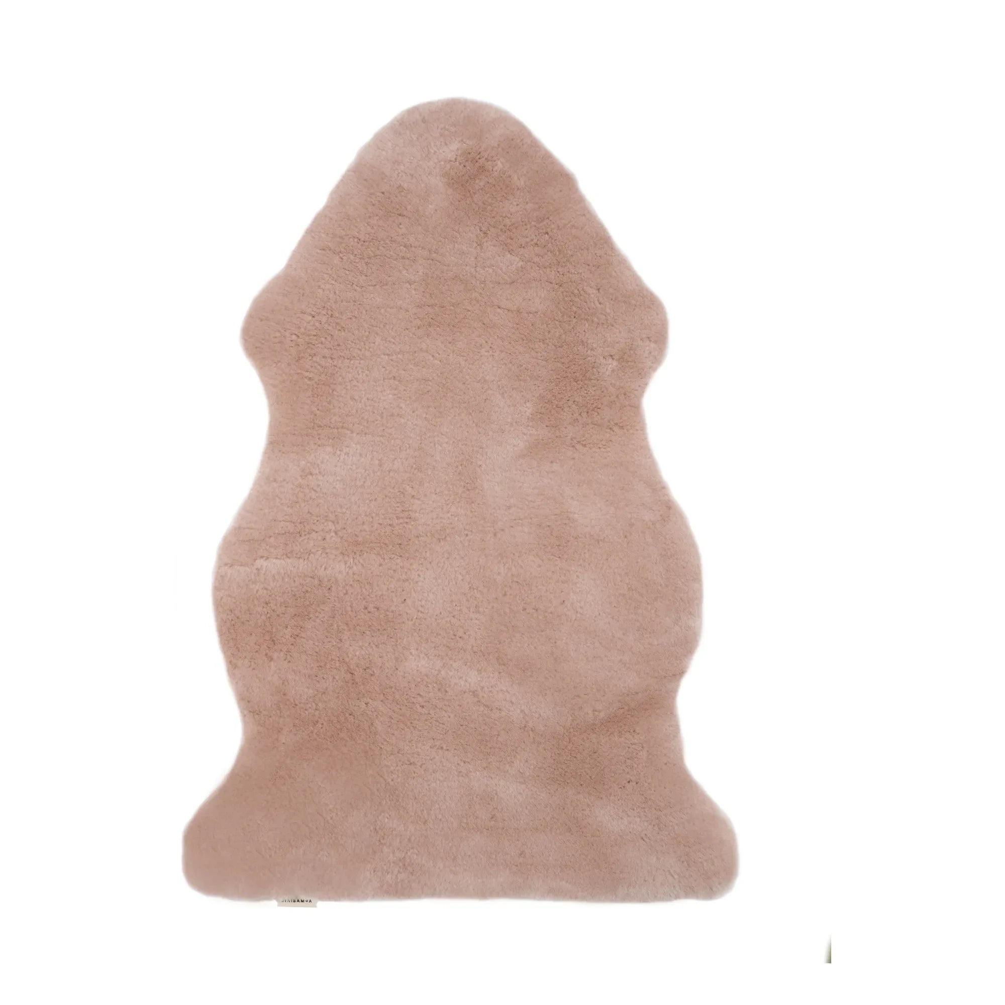 BINIBAMBA - Kısa tüylü koyun derisi - 98x62 cm | Pembe
