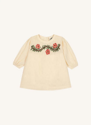 Bonton - فستان مُطرَّز France | كريمي