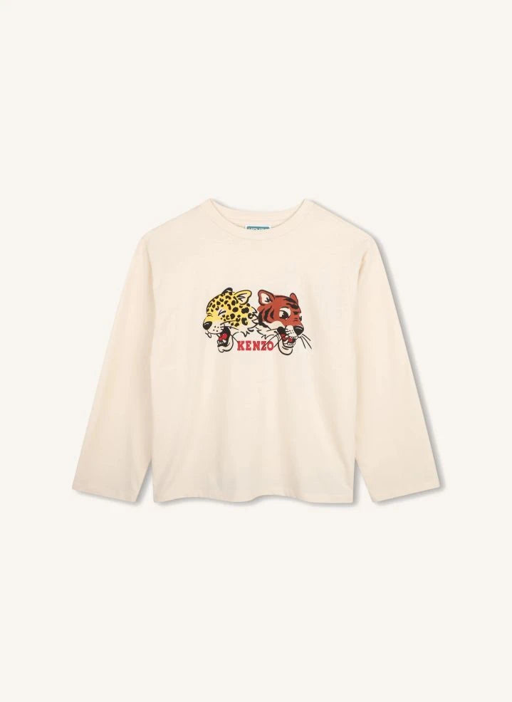 Kenzo - Kenzo Têtes Tigres Tişört | Beyaz
