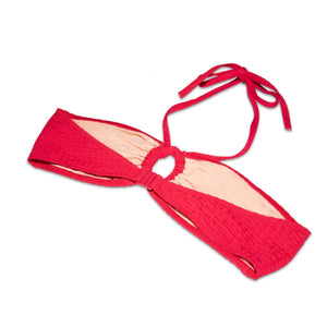 Miska Paris - Büzgülü Bikini Üstü | Kırmızı