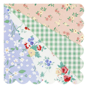 Meri Meri - Patchwork kâğıt havlular - 16'lı Set