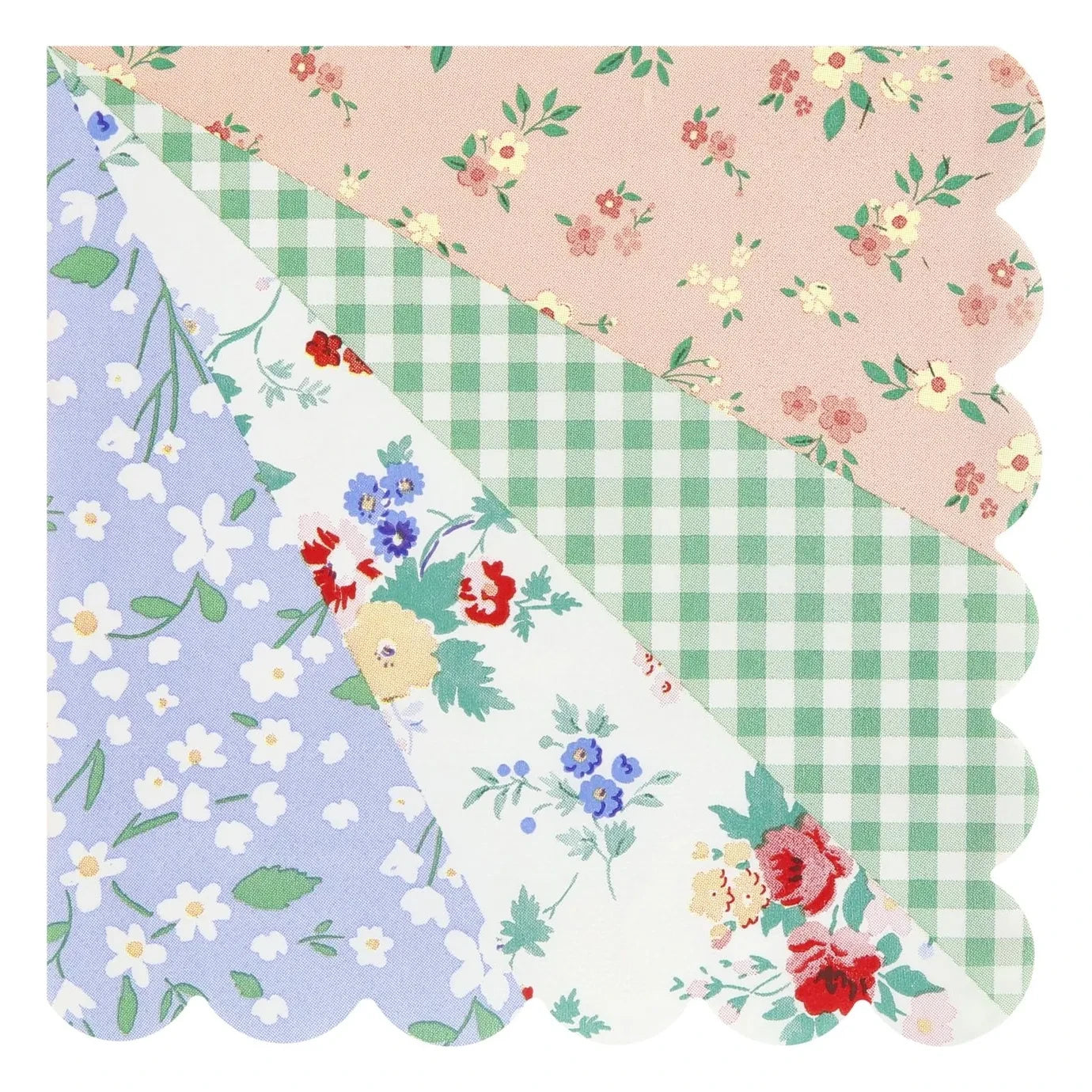 Meri Meri - Patchwork kâğıt havlular - 16'lı Set
