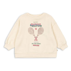 Konges Sløjd - Loupy Match organik pamuklu sweatshirt | Krem