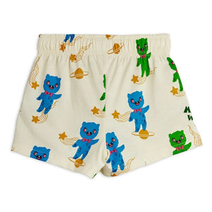 Mini Rodini - Aliens Organik Pamuk Şort | Ekru