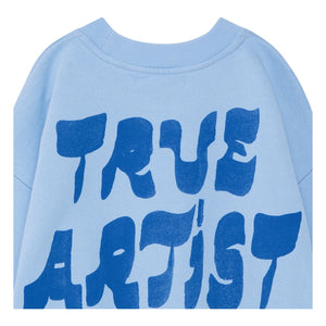 True Artist - Sweat-shirt N°11 Kuş Organik Pamuk | Açık mavi