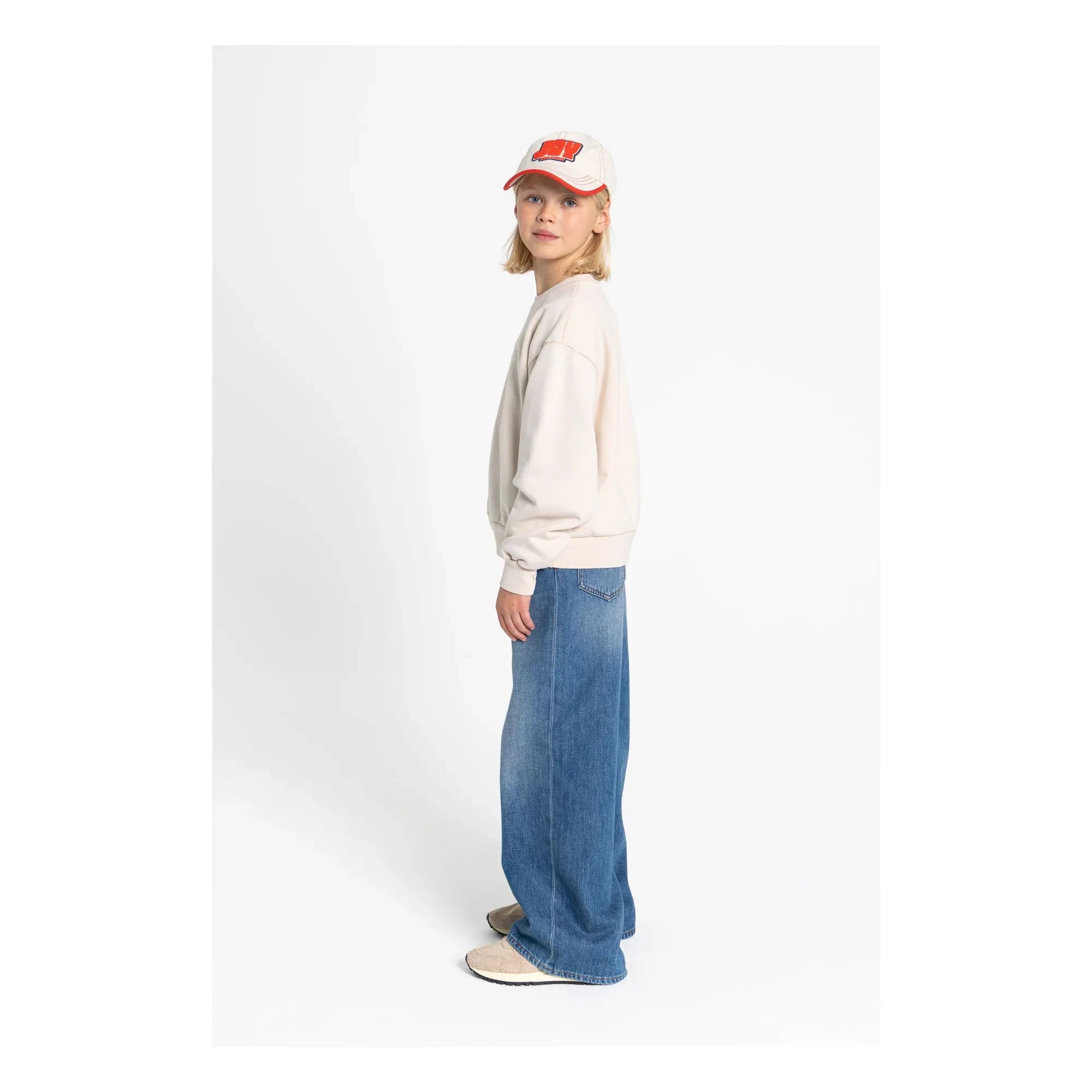 Smallable Kid - Maia organik pamuk sweatshirt | Krem