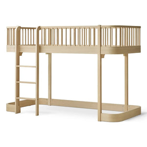 Oliver Furniture - Orijinal Alçak Loft Yatak, 90x200 cm | Meşe