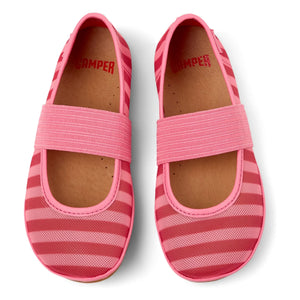 Camper - Çizgili Sağ Balerin Ayakkabıları | Pembe