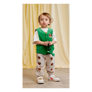 Mini Rodini - Doggies Organik Pamuklu Jogger | Gri melanj