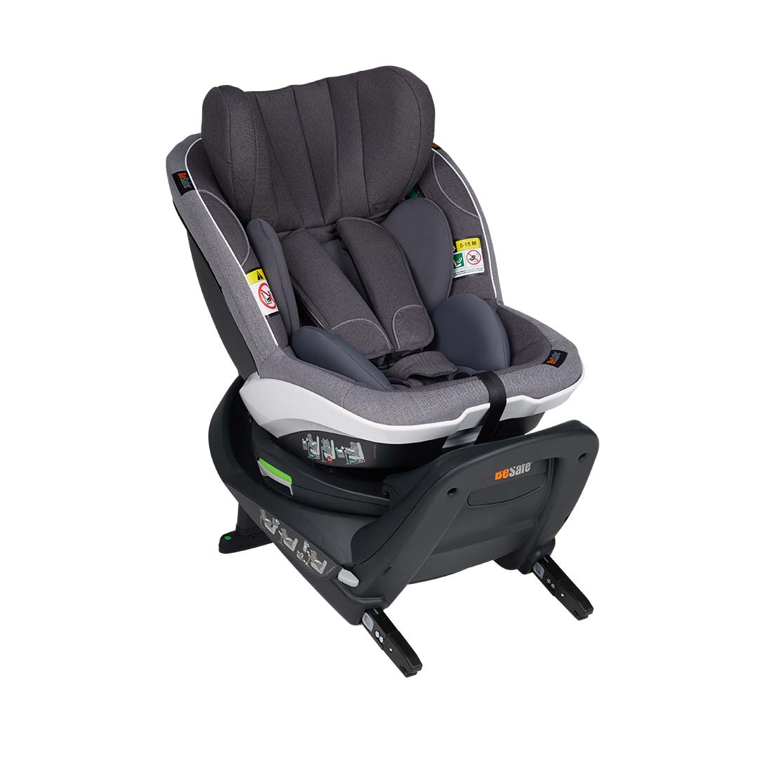 BeSafe iZi Turn i-Size Car Seat - Metallic Melange-Car Seats- | Natural Baby Shower