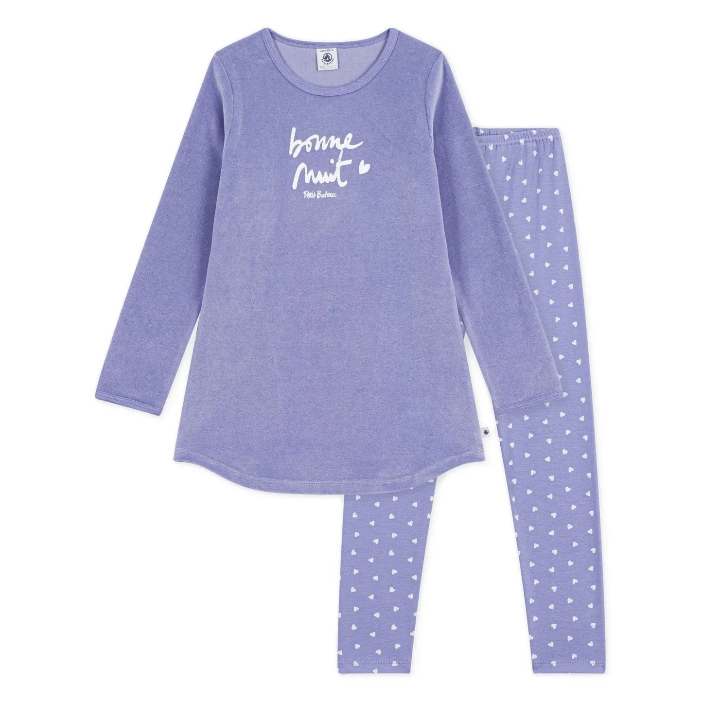 Petit Bateau - Pyjama Gecelik Bonne Nuit Organik Pamuk | Lavanta