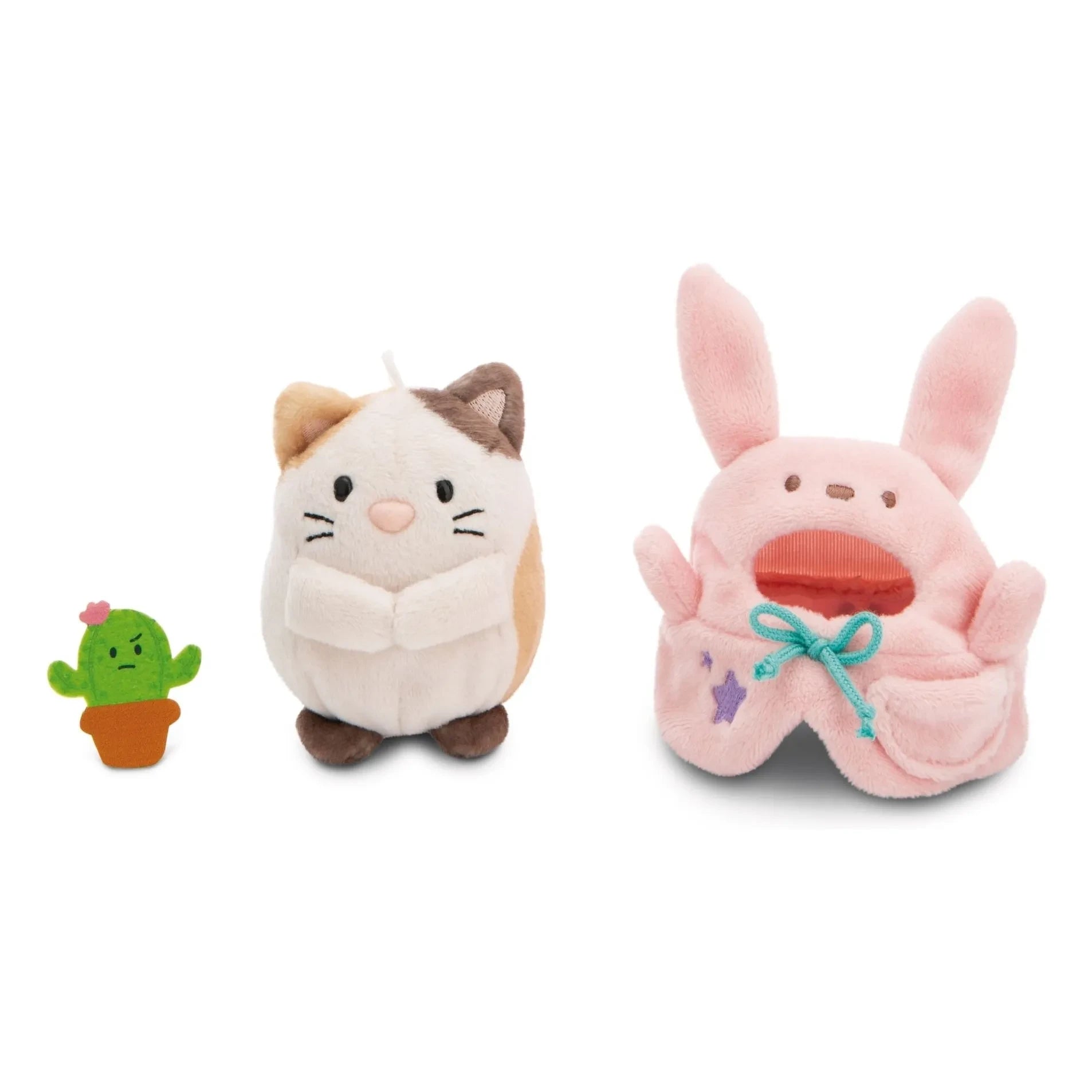 Nici - Angy peluş kedi ve tavşan kılığında | Pembe