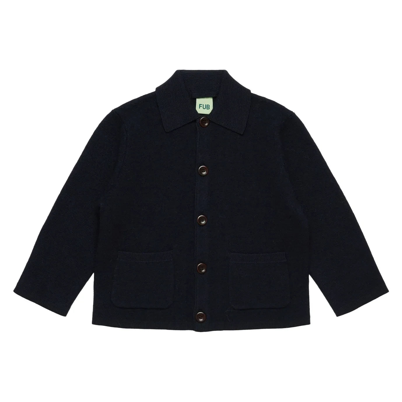 FUB - Merino Yün Keçeleştirilmiş Ceket | Lacivert