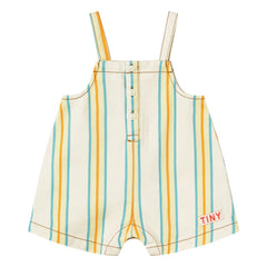 Tinycottons - Çizgili Kısa Tulum | Sarı