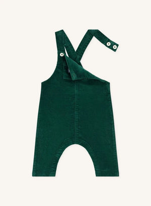 Petit Bateau - Organik Pamuklu Kadife Salopet | Krom yeşili