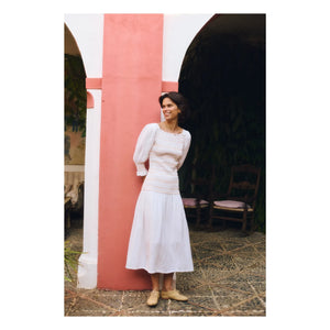 Maria de la Orden - Livia Pamuk Elbise | Beyaz