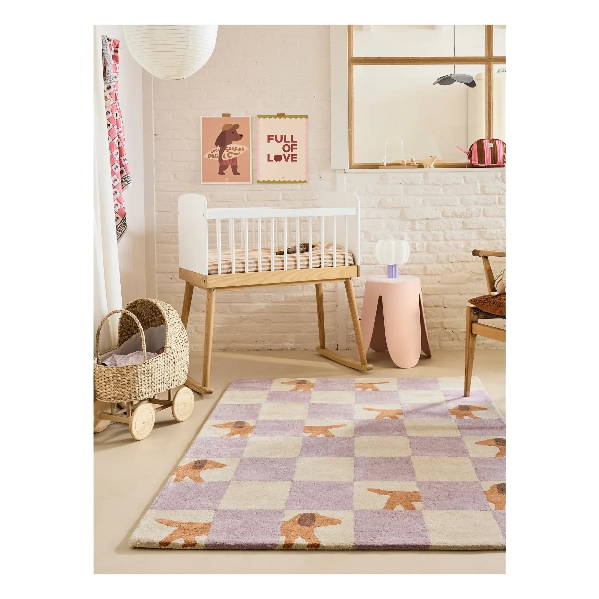 Bleuu-studio - Walter Damier halı | Leylak