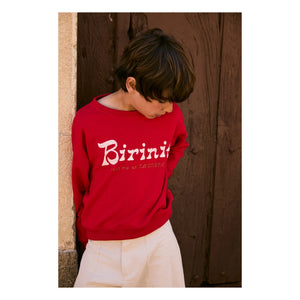 birinit - Chili Birinit organik pamuklu sweatshirt | Kırmızı