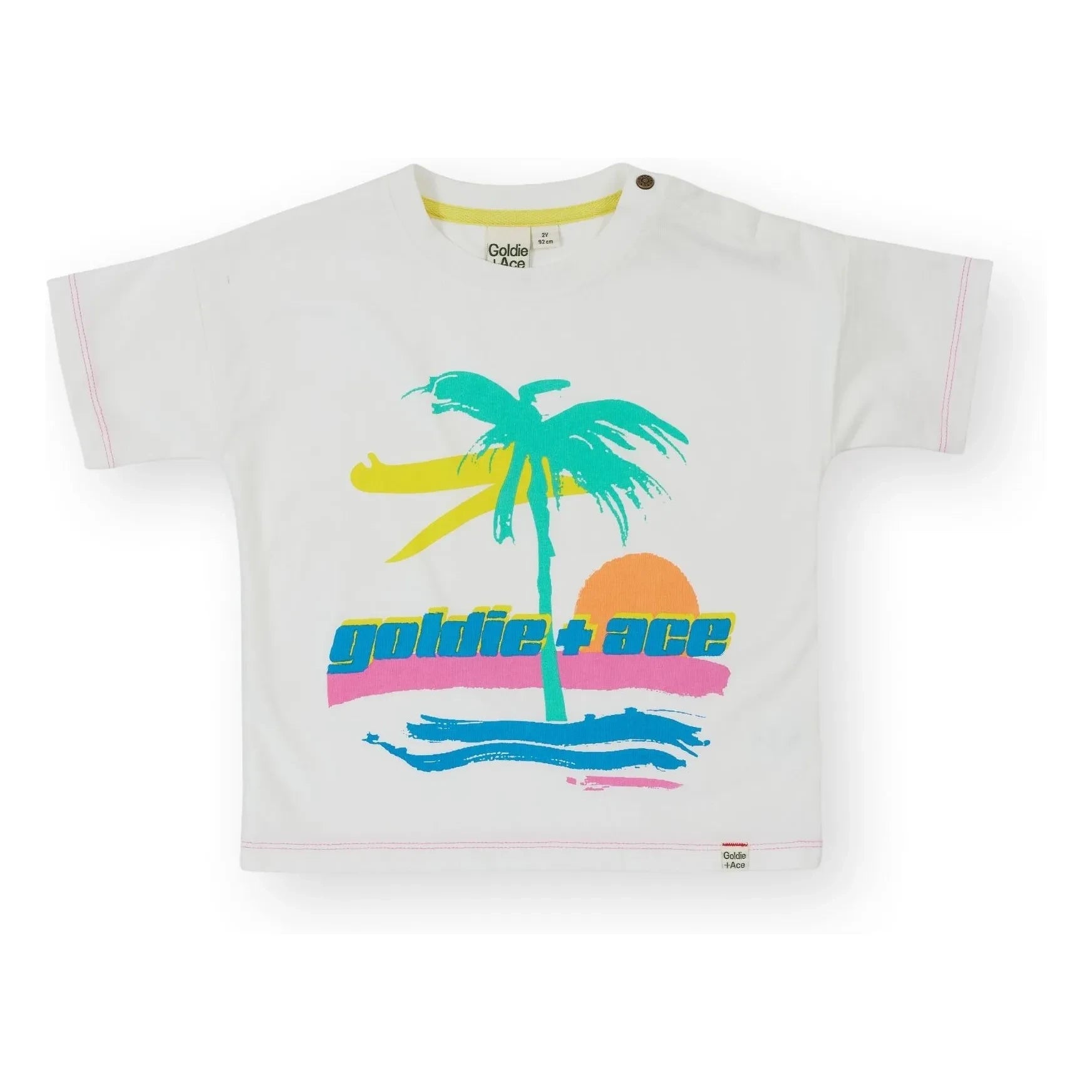Goldie + Ace - Palm T-Shirt | Fildişi